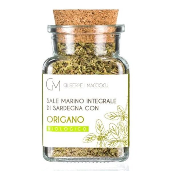 Ongeraffineerd Zeezout uit Sardinië met Biologische Oregano (110g)